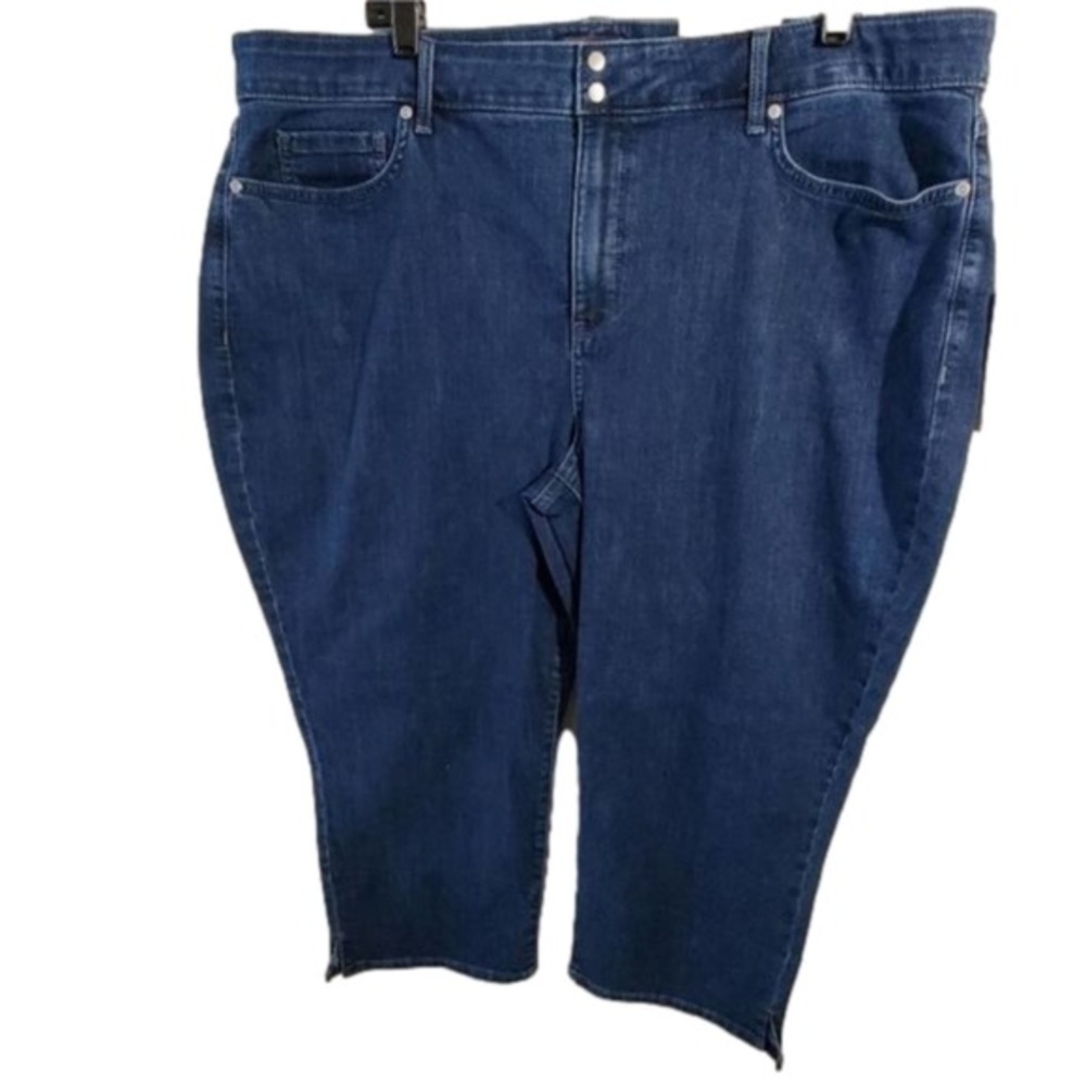 Nydj not your daughter's jeans capri jeans‎ double snap plus size 22WP New!